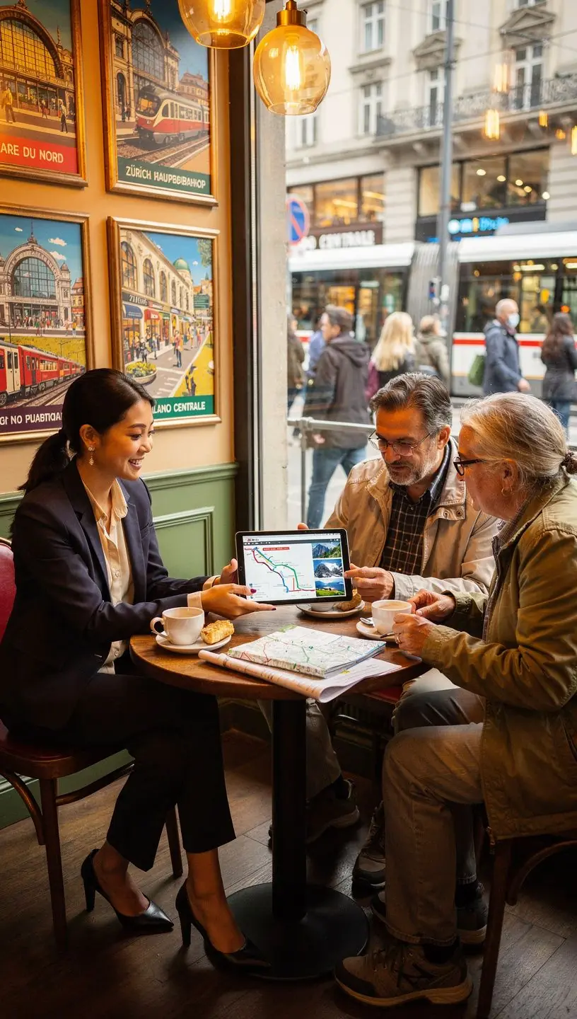 In-person travel consultation benefits for European train travel