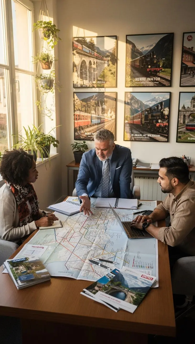 Planning a multi-country train journey in Europe